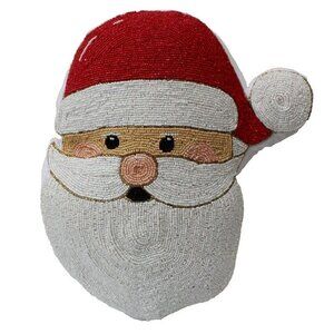 New Beaded Santa Claus Christmas Decorative Christmas Pillow 14" X 17"